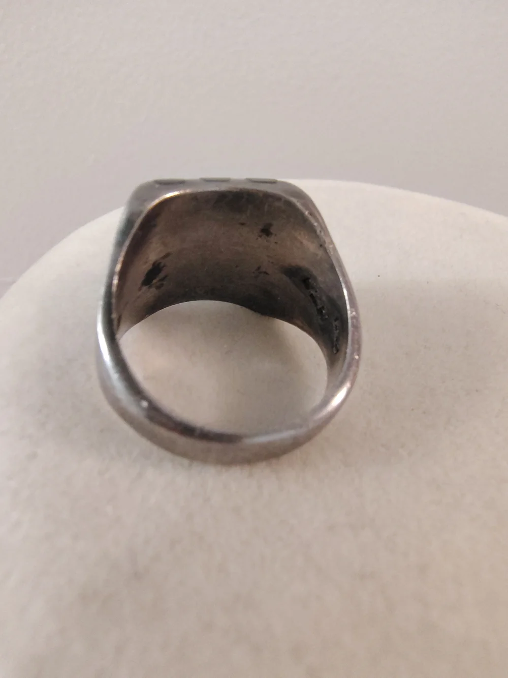 Vtg Taxco Sterling Silver Black Onyx Bar Channel Inlay Modernist Ring Sz 6 TA-61
